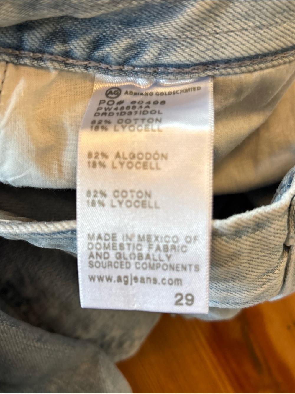 Ag Adriano Goldschmied Stella low slung palazzo Light Blue Flare Jeans 29 - Picture 3 of 4